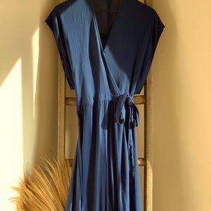 TYSA Garbo maxi wrap dress